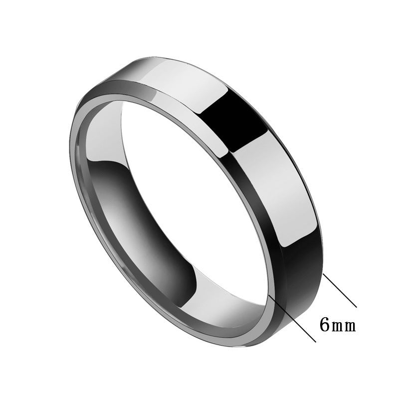 Stainless Steel Couple Rings – Niche Design for Men & Women | Geometric Style | AlinKriti hz4es6-6w