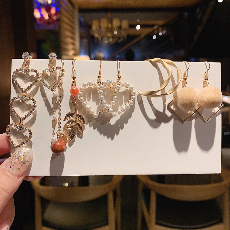 Female earring set hz4es6-6w