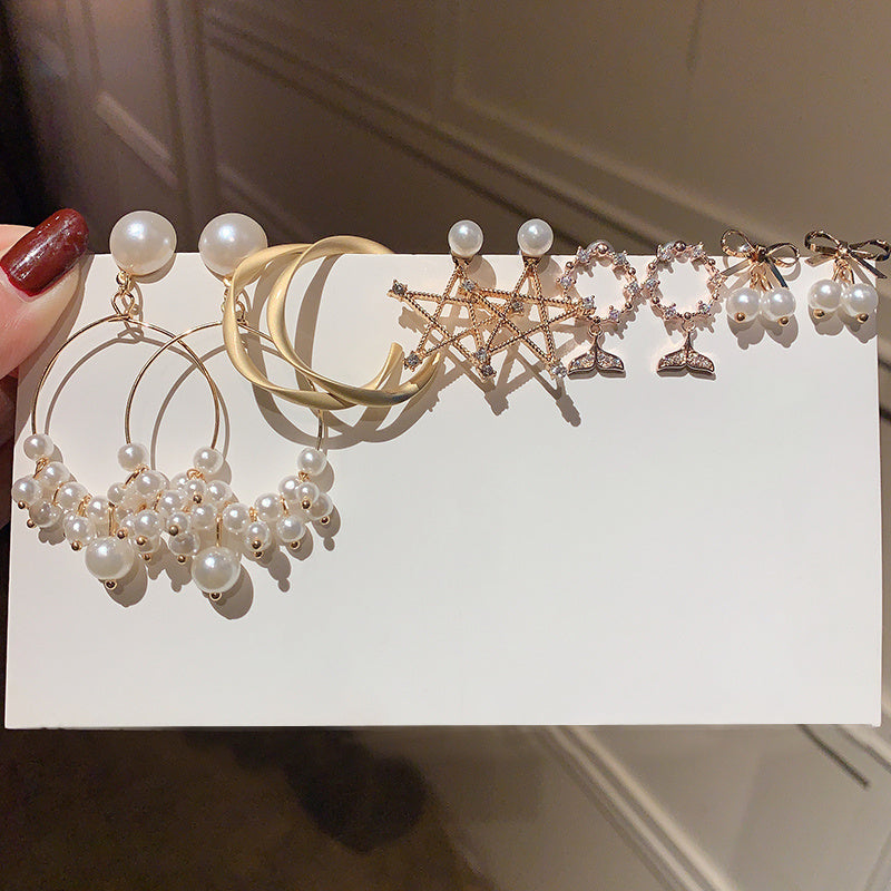 Female earring set hz4es6-6w