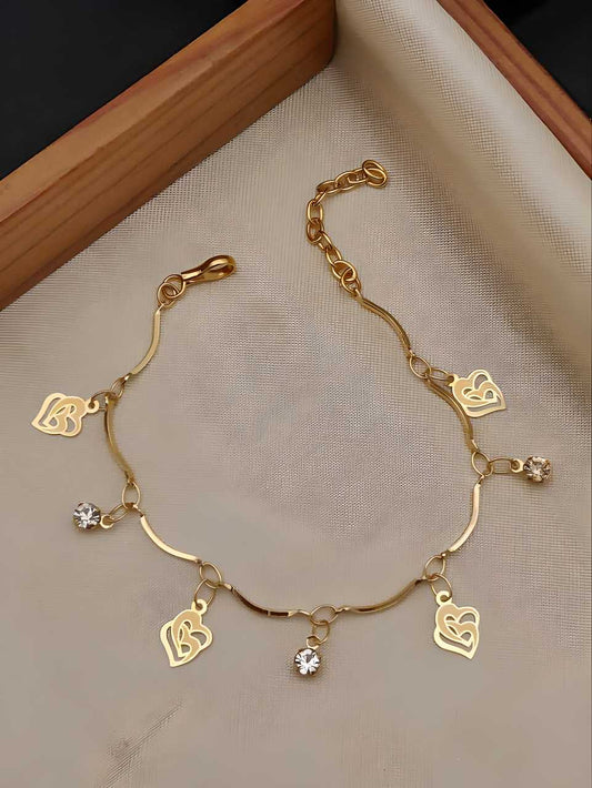 Charm Accent Gold-Tone Bracelet – Minimalist Jewelry for Women | AlinKriti hz4es6-6w
