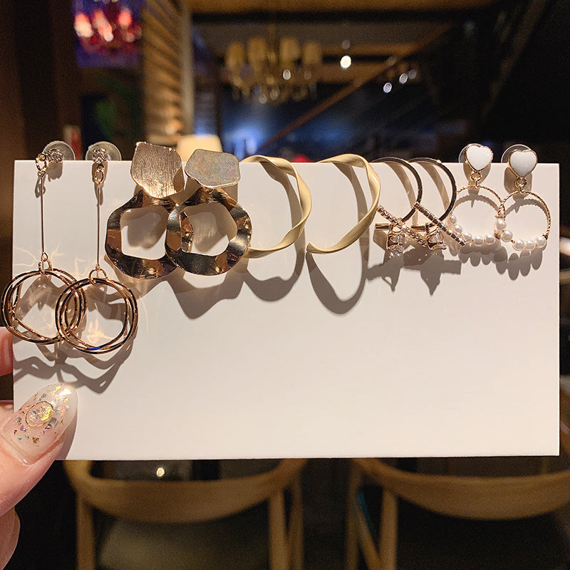 Female earring set hz4es6-6w
