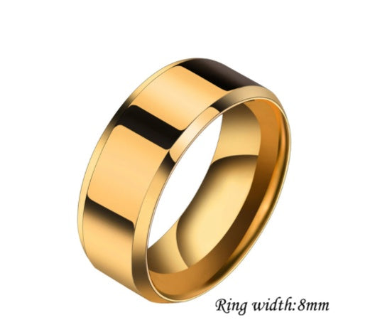 Stainless Steel Couple Rings – Niche Design for Men & Women | Geometric Style | AlinKriti hz4es6-6w