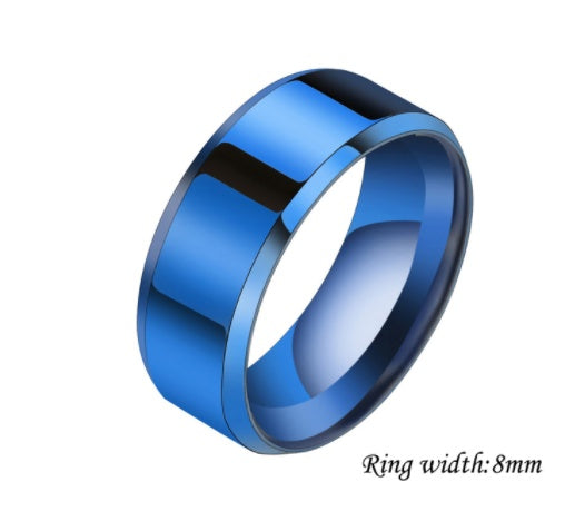 Stainless Steel Couple Rings – Niche Design for Men & Women | Geometric Style | AlinKriti hz4es6-6w