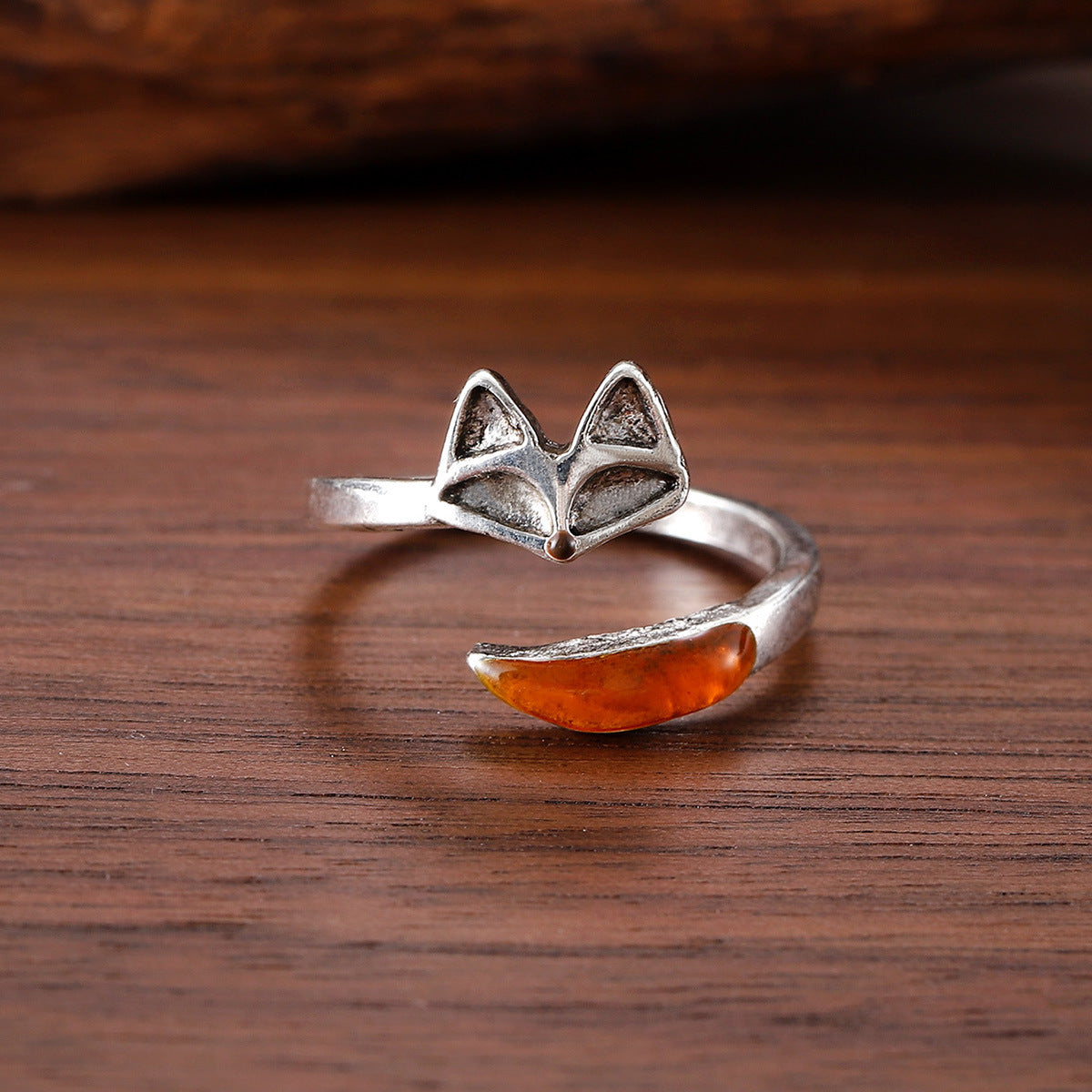 Elegant Adjustable Open Mouth Ring for Women – Antique Silver Finish | AlinKriti hz4es6-6w