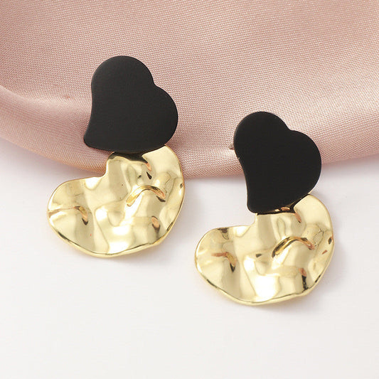 Irregular Metal Bump Earrings – Love-Inspired Statement Jewelry for Women | AlinKriti hz4es6-6w