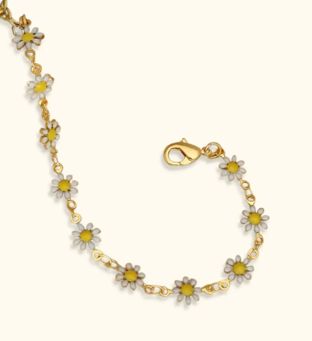 Floral Charm Gold-Tone Bracelet | Elegant Jewelry for Women | AlinKriti hz4es6-6w