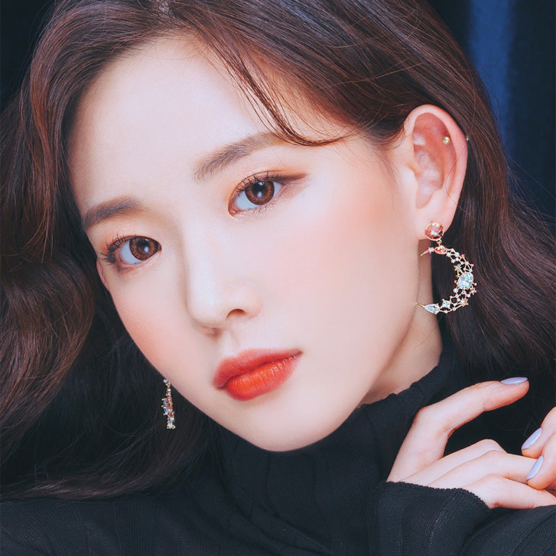 Star Moon Earring hz4es6-6w