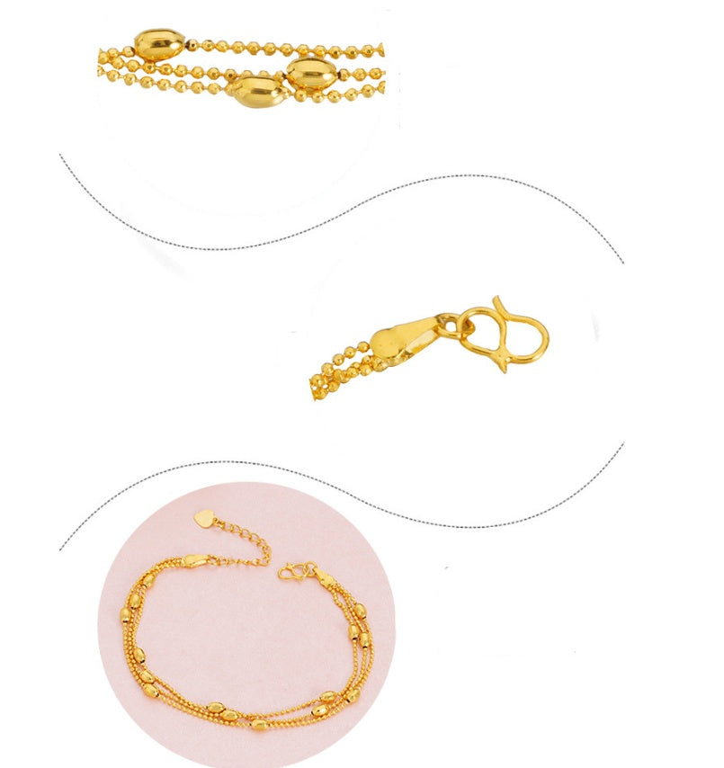 Minimal Gold-Tone Brass Bracelet for Women – Elegant Everyday Wear