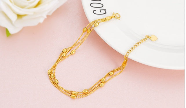 Minimal Gold-Tone Brass Bracelet for Women – Elegant Everyday Wear