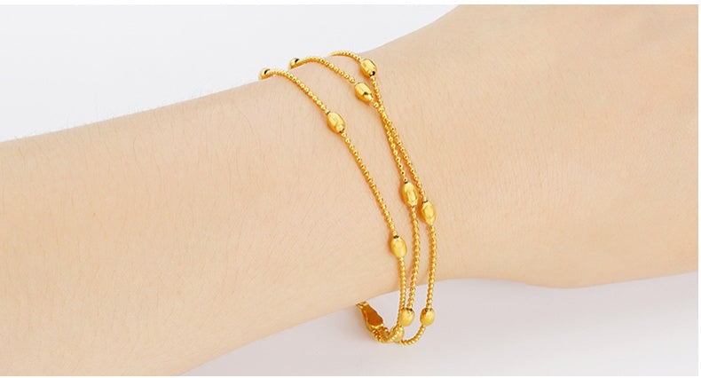 Minimal Gold-Tone Brass Bracelet for Women – Elegant Everyday Wear