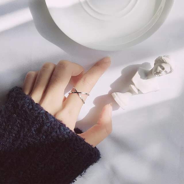 Sterling Silver Women's Jewelry, Large Retro Rings, Ladies Adjustable Rings hz4es6-6w