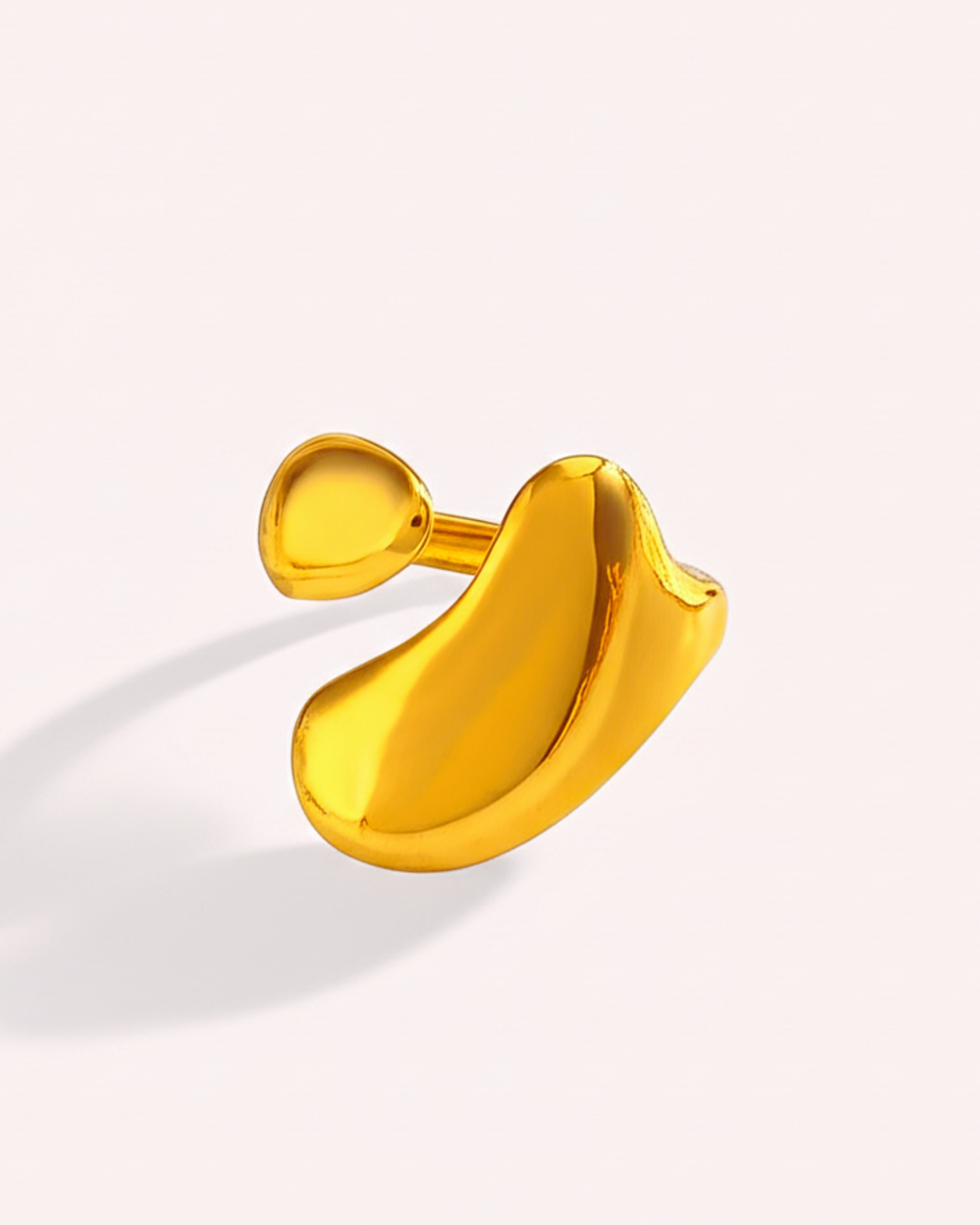 Stainless Steel Hip Hop Ring – Electroplated Gold & Steel | AlinKriti hz4es6-6w