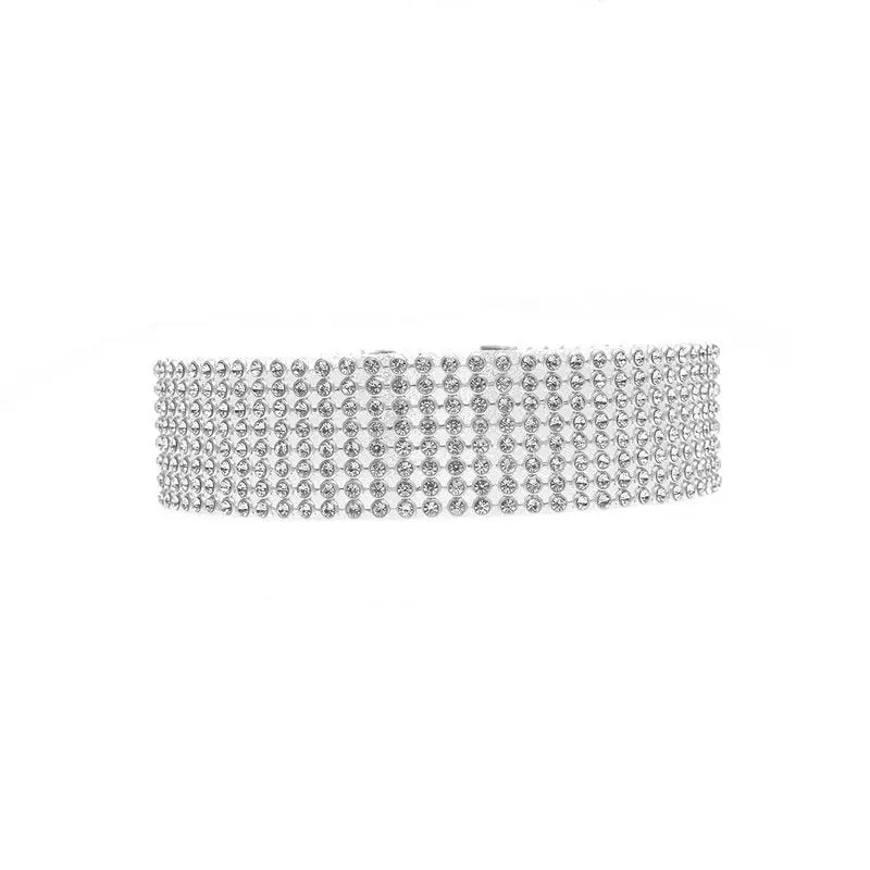Elegant Crystal Rhinestone Choker Necklace for Women – Wedding & Party Jewelry | AlinKriti hz4es6-6w