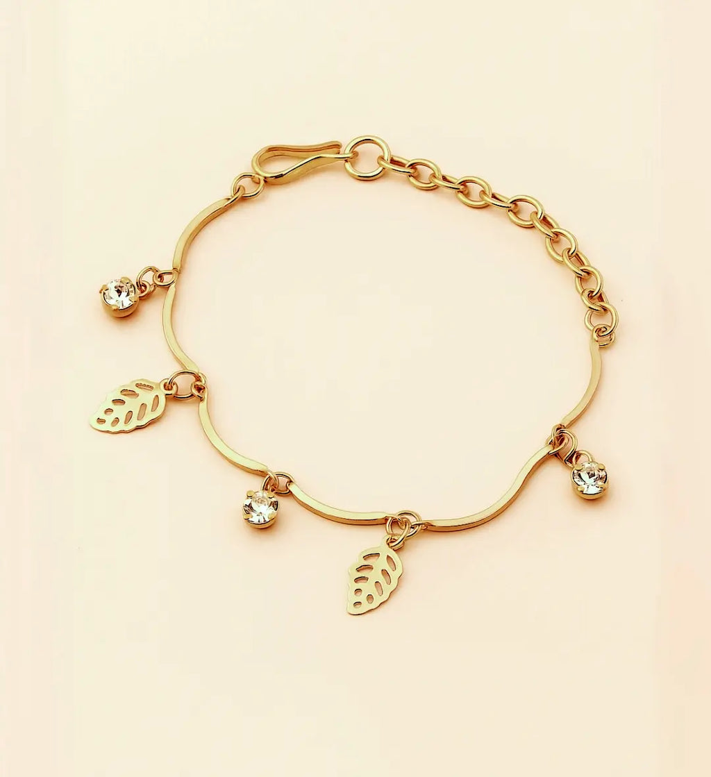 Charm Accent Gold-Tone Bracelet – Minimalist Jewelry for Women | AlinKriti hz4es6-6w