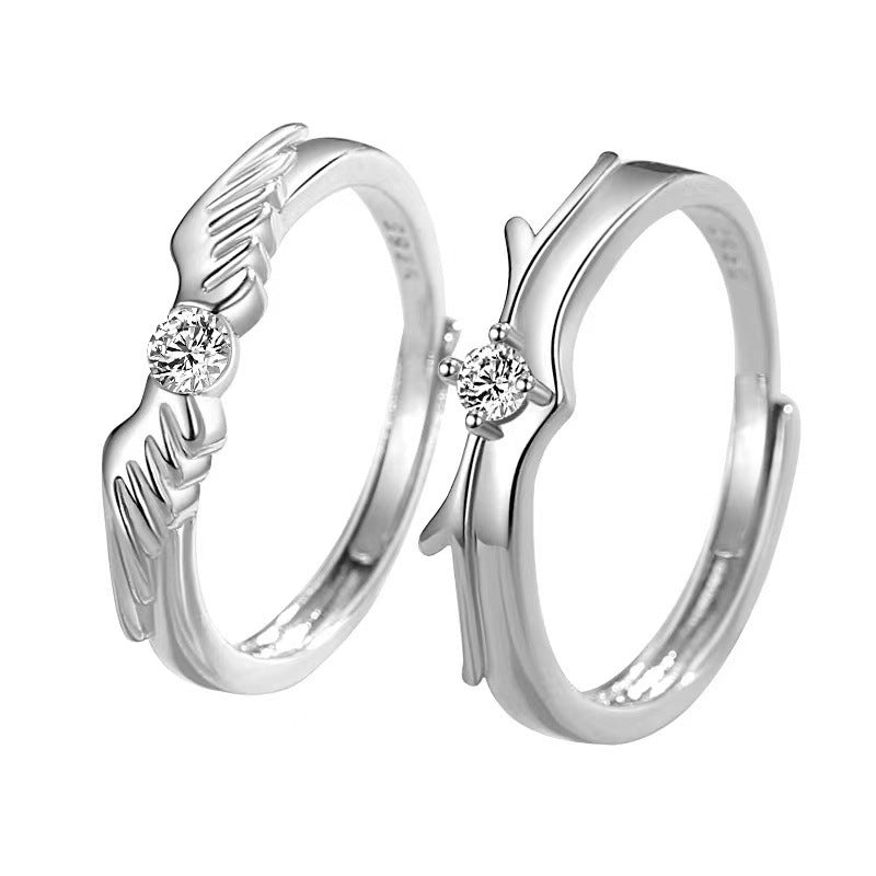 Flying Couple Rings – Romantic Matching Rings for Him & Her | AlinKriti hz4es6-6w