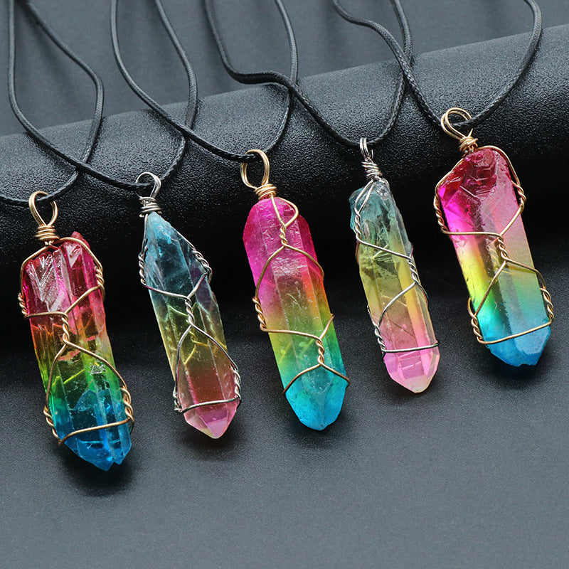Tree of Life Crystal Pendant Necklace | Healing Boho Jewelry | AlinKriti hz4es6-6w