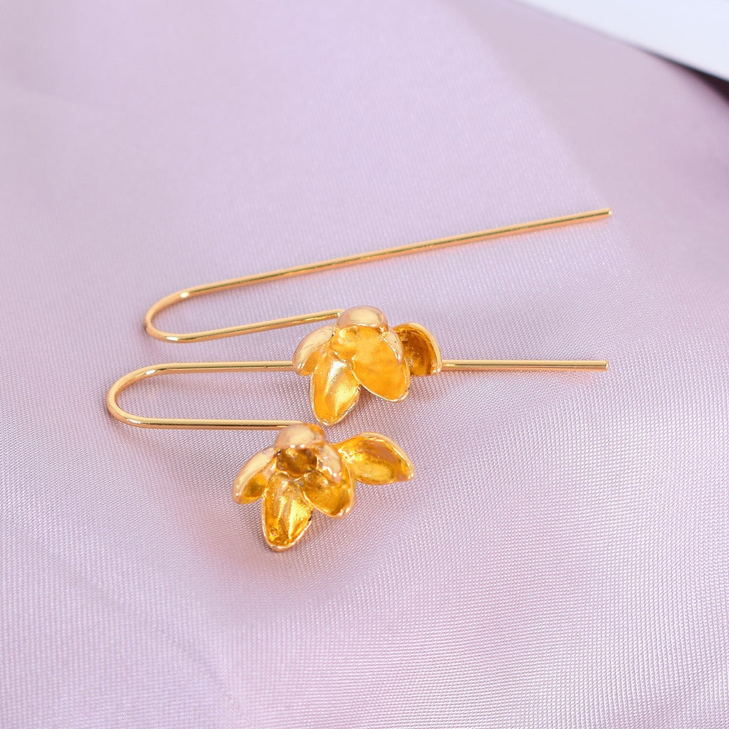 Aurielle Vintage Tassel Long Earrings – Gold & Silver Design