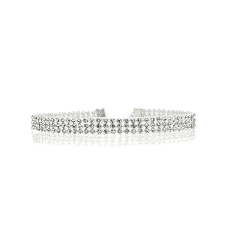 Elegant Crystal Rhinestone Choker Necklace for Women – Wedding & Party Jewelry | AlinKriti hz4es6-6w