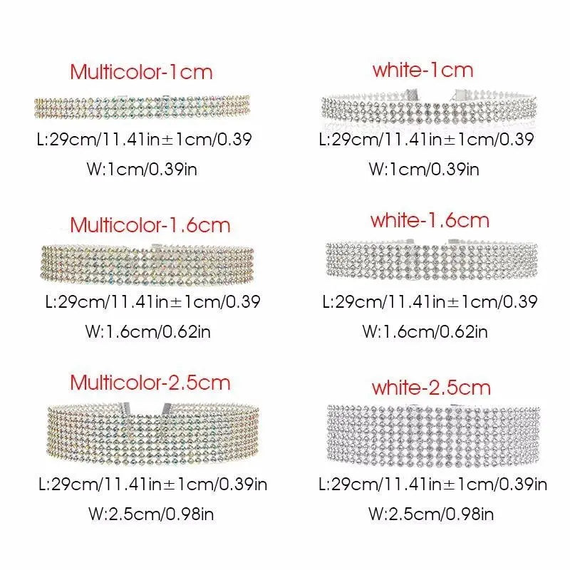 Elegant Crystal Rhinestone Choker Necklace for Women – Wedding & Party Jewelry | AlinKriti hz4es6-6w