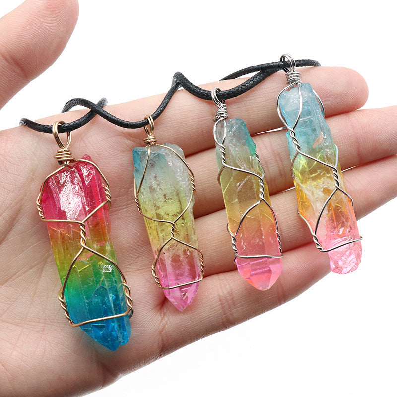 Tree of Life Crystal Pendant Necklace | Healing Boho Jewelry | AlinKriti hz4es6-6w