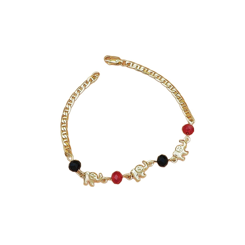 Light-luxury High-end Lucky-bead Elephant Bracelet For Women