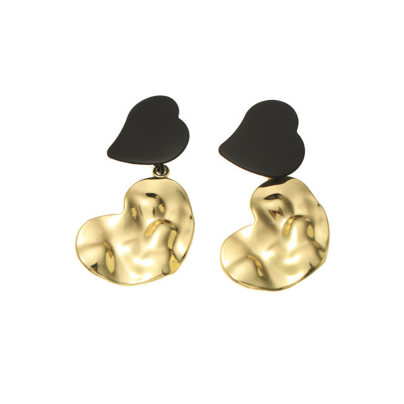 Irregular Metal Bump Earrings – Love-Inspired Statement Jewelry for Women | AlinKriti hz4es6-6w