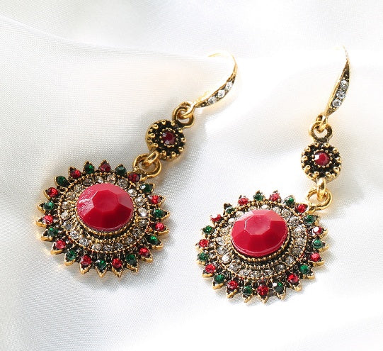 Traditional Ruby Earring hz4es6-6w