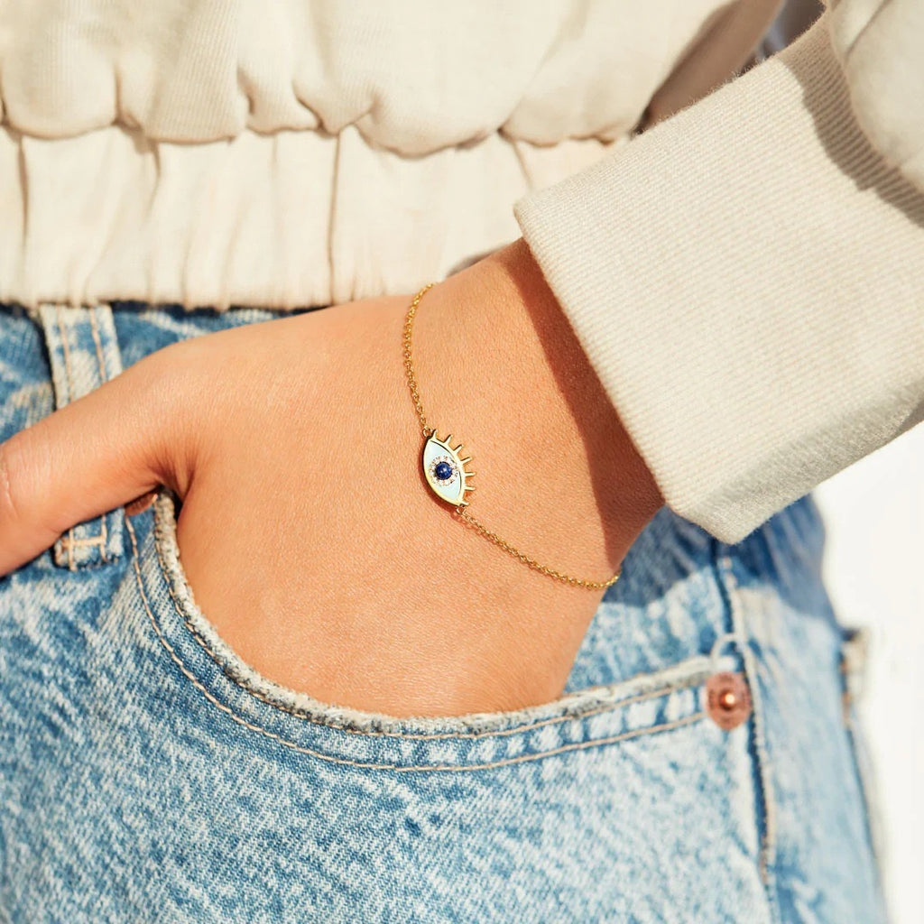 Enamel Dripping Glaze Devils Eye Bracelet