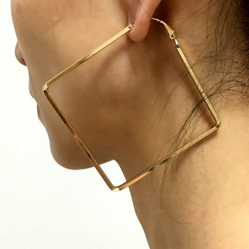 Geometric Diamond Earrings for Women – Elegant Statement Jewelry | AlinKriti hz4es6-6w