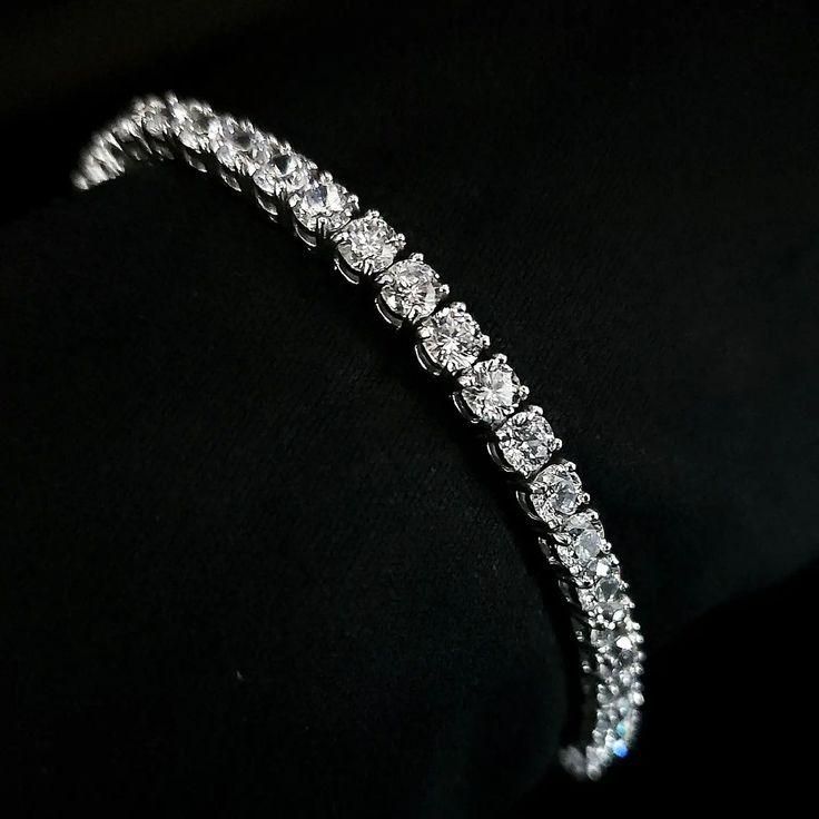 Radiant Spark Diamond Tennis Bracelet – Classic Elegance