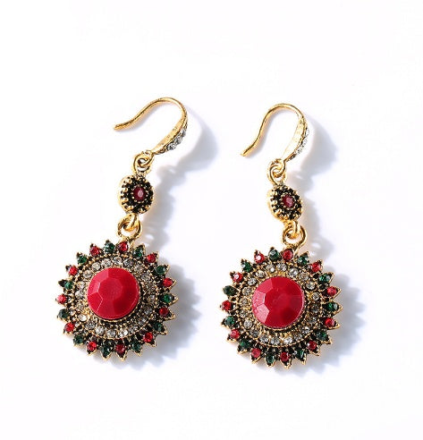 Traditional Ruby Earring hz4es6-6w