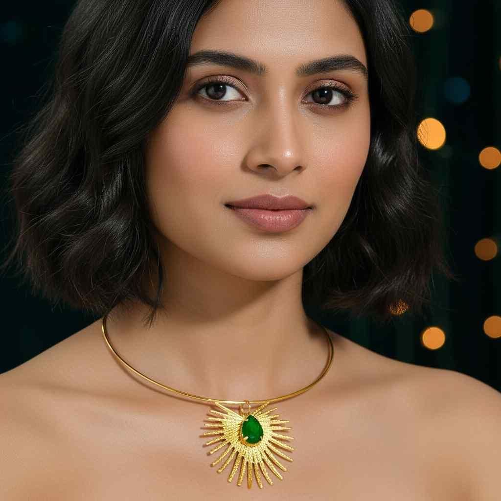 Golden Aura Necklace & Earring Set – Jewellery
