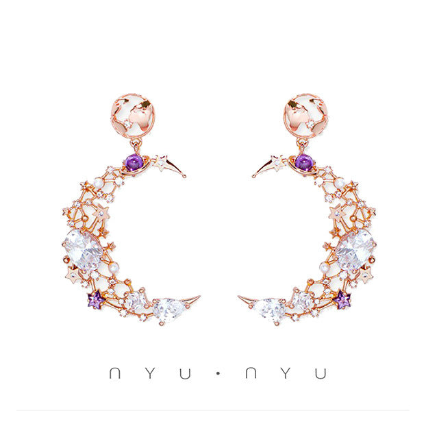 Star Moon Earring hz4es6-6w