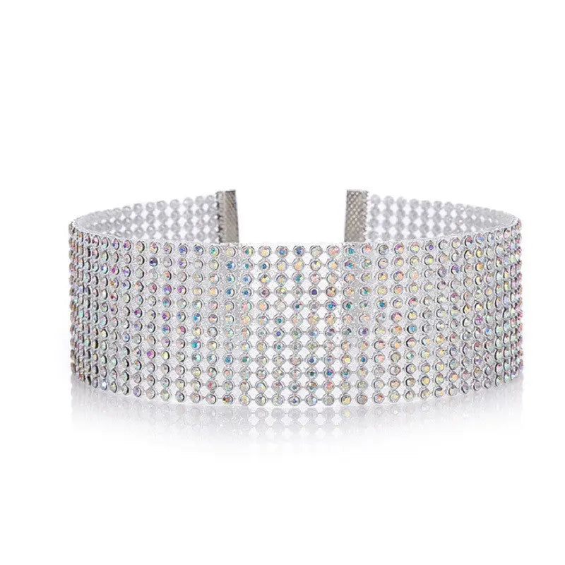 Elegant Crystal Rhinestone Choker Necklace for Women – Wedding & Party Jewelry | AlinKriti hz4es6-6w
