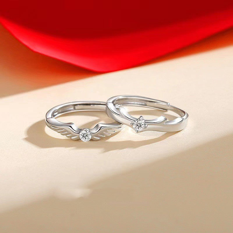 Flying Couple Rings – Romantic Matching Rings for Him & Her | AlinKriti hz4es6-6w