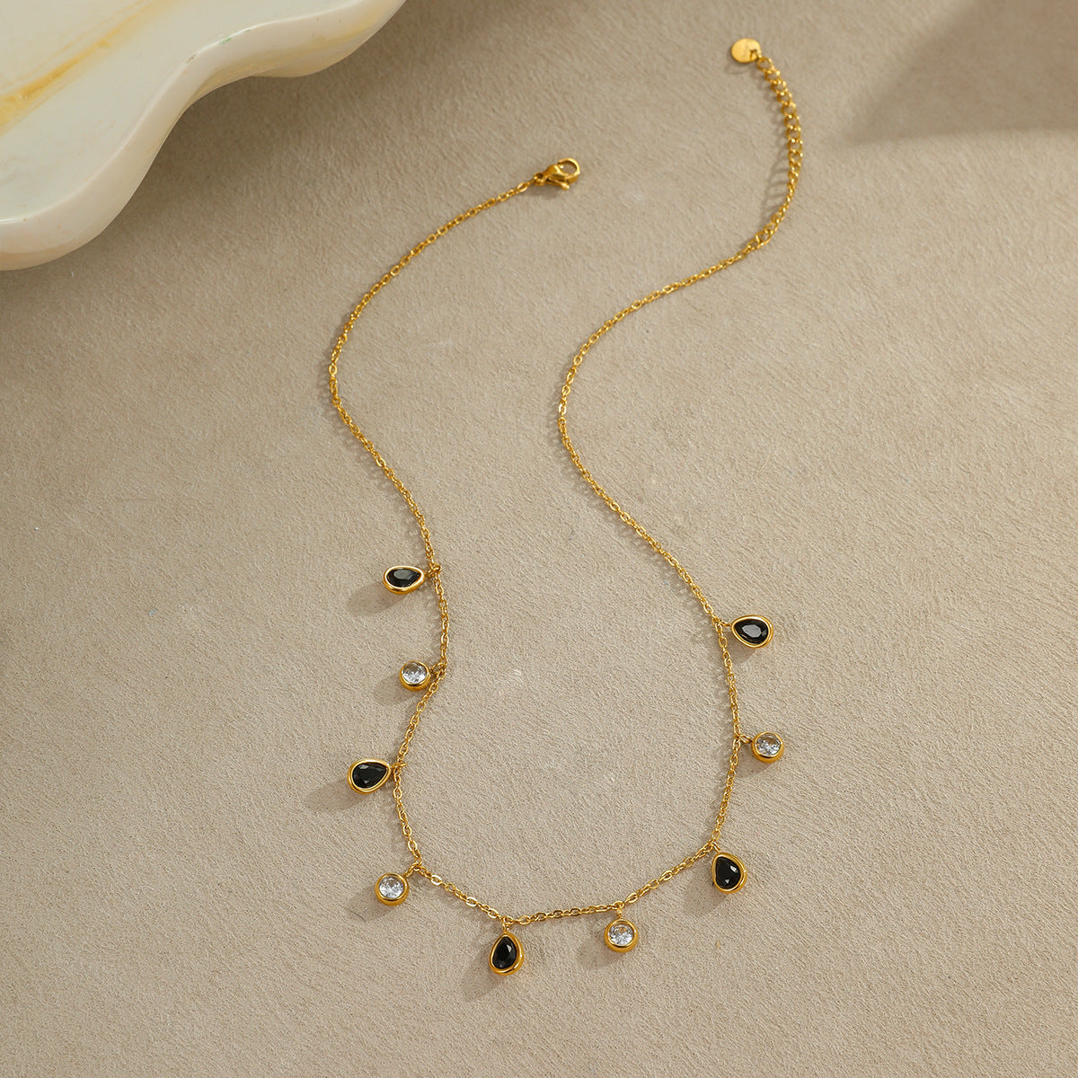 Multicolor Zircon Tassel Necklace | Crystal Pendant Jewelry for Women | AlinKriti hz4es6-6w