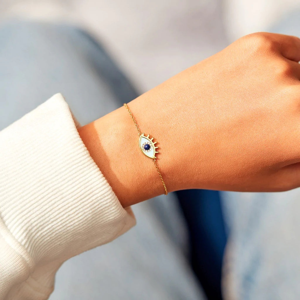 Enamel Dripping Glaze Devils Eye Bracelet
