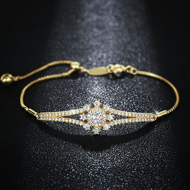Gentle Romantic Snowflake Bracelet for Women