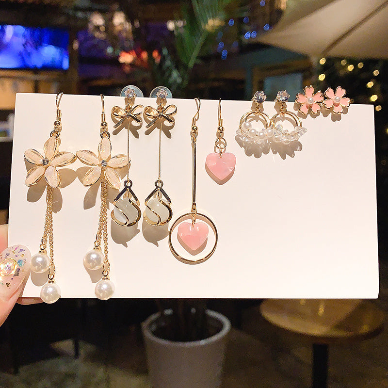 Female earring set hz4es6-6w