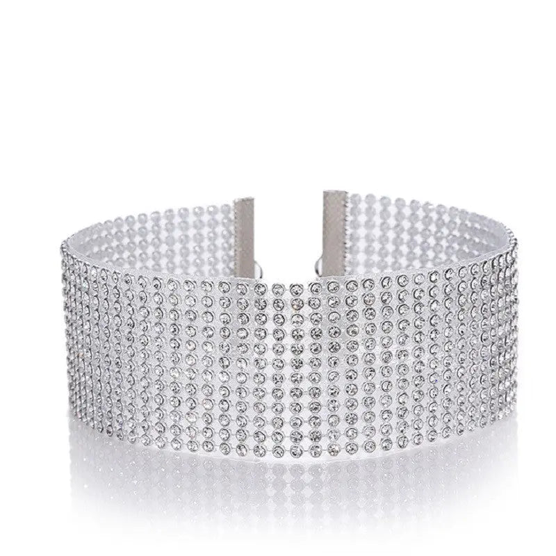 Elegant Crystal Rhinestone Choker Necklace for Women – Wedding & Party Jewelry | AlinKriti hz4es6-6w