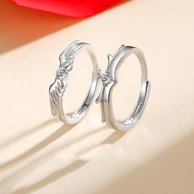 Flying Couple Rings – Romantic Matching Rings for Him & Her | AlinKriti hz4es6-6w