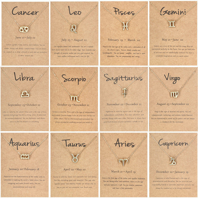 12 Constellation Zodiac Sign Necklaces – Stylish Chokers for Women & Girls | AlinKriti hz4es6-6w