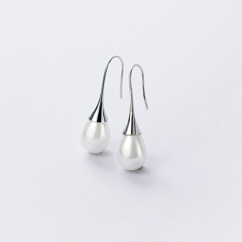 Elegant Water Drop Pearl Earrings – Real Gold Plated | AlinKriti hz4es6-6w