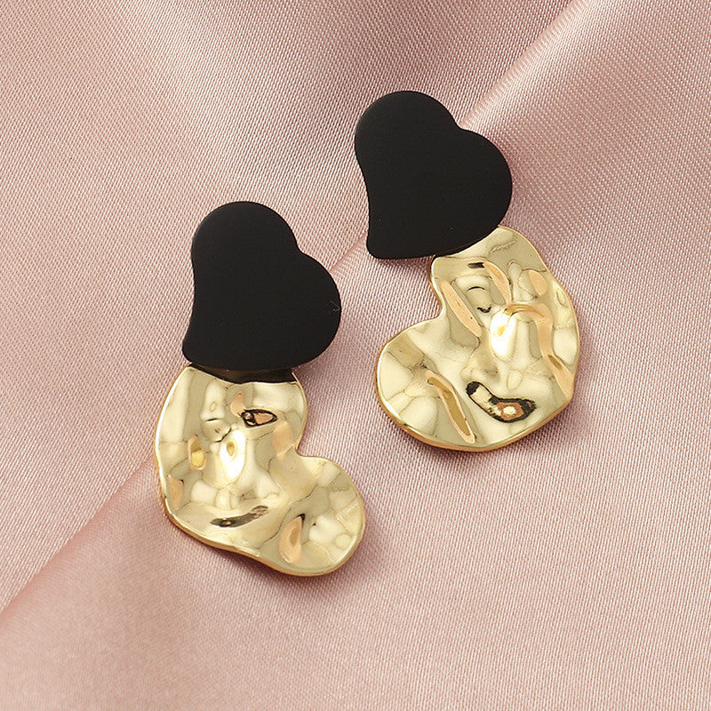 Irregular Metal Bump Earrings – Love-Inspired Statement Jewelry for Women | AlinKriti hz4es6-6w