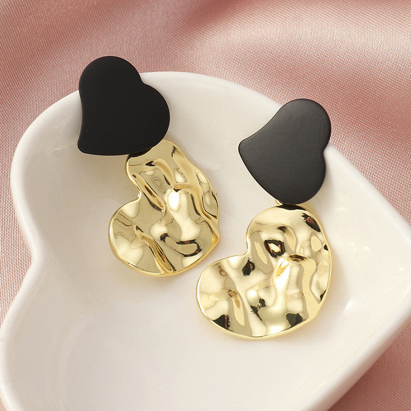 Irregular Metal Bump Earrings – Love-Inspired Statement Jewelry for Women | AlinKriti hz4es6-6w
