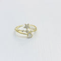 Minimalist gold adjustable ring